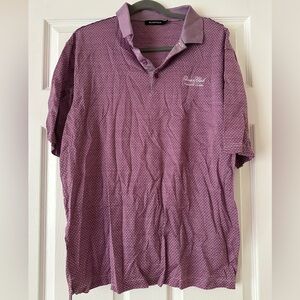 Bugatchi Purple Golf Polo Shirt